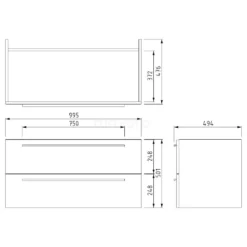 Canto Badkamermeubel Met Wastafel | 100 Cm Hoogglans Wit Front Mineraalmarmer 2 Lades Onder Elkaar 8 Canto Badkamermeubel Met Wastafel | 100 Cm Hoogglans Wit Front Mineraalmarmer 2 Lades Onder Elkaar -Badkamer Verkoopwinkel canto badkamermeubel met wastafel 100 cm hoogglans wit front mineraalmarmer 2 lades onder elkaar f02 100020402 3