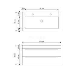 Canto Badkamermeubel Met Wastafel | 100 Cm Mat Zwart Front Mineraalmarmer 2 Lage Lades Onder Elkaar 11 Canto Badkamermeubel Met Wastafel | 100 Cm Mat Zwart Front Mineraalmarmer 2 Lage Lades Onder Elkaar -Badkamer Verkoopwinkel canto badkamermeubel met wastafel 100 cm mat zwart front mineraalmarmer 2 lage lades onder elkaar f02 100022104 5