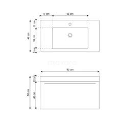 Canto Badkamermeubel Met Wastafel | 90 Cm Hoogglans Wit Front Mineraalmarmer 1 Lade -Badkamer Verkoopwinkel canto badkamermeubel met wastafel 90 cm hoogglans wit front mineraalmarmer 1 lade f02 090010403 6