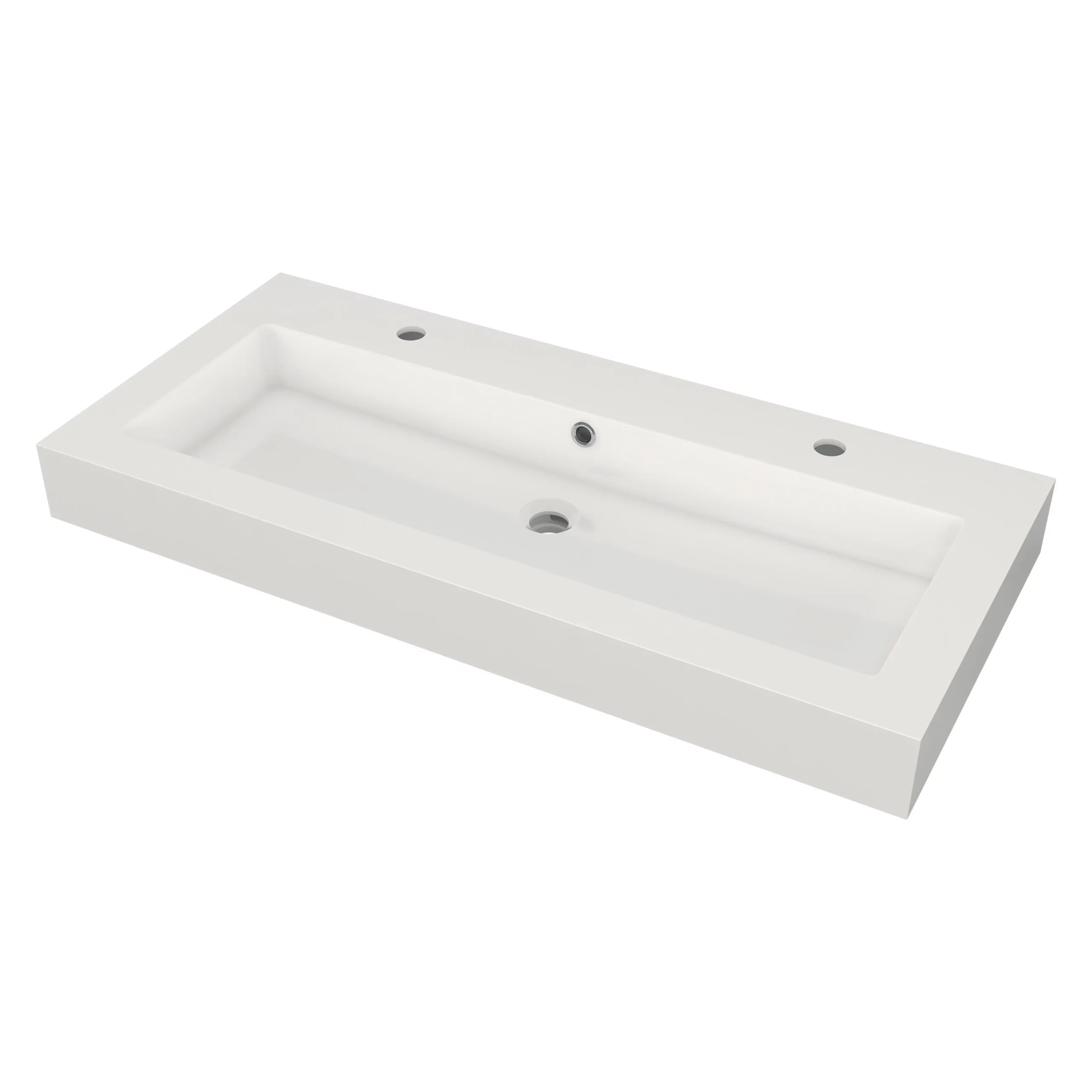 Modulo Badkamermeubel Met Wastafel | 100 Cm Grijs Eiken Front Mineraalmarmer Wastafel Met Blad 2 Modulo Badkamermeubel Met Wastafel | 100 Cm Grijs Eiken Front Mineraalmarmer Wastafel Met Blad - Afbeelding 2