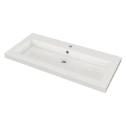 Modulo Badkamermeubel Met Wastafel | 100 Cm Mat Wit Greeploos Front Mineraalmarmer 1 Lade 9 Modulo Badkamermeubel Met Wastafel | 100 Cm Mat Wit Greeploos Front Mineraalmarmer 1 Lade -Badkamer Verkoopwinkel modulo badkamermeubel met wastafel 100 cm mat wit greeploos front mineraalmarmer 1 lade bmw11 00279 2