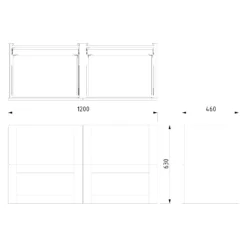 Modulo Badkamermeubel Met Wastafel | 120 Cm Eiken Kader Front Natuursteen 4 Lades -Badkamer Verkoopwinkel modulo badkamermeubel met wastafel 120 cm eiken kader front natuursteen 4 lades bmw18 00408 7