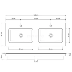 Modulo Badkamermeubel Met Wastafel | 120 Cm Lichtbruin Eiken Greeploos Front Natuursteen 3 Lades -Badkamer Verkoopwinkel modulo badkamermeubel met wastafel 120 cm lichtbruin eiken greeploos front natuursteen 3 lades bmw19 02139 4