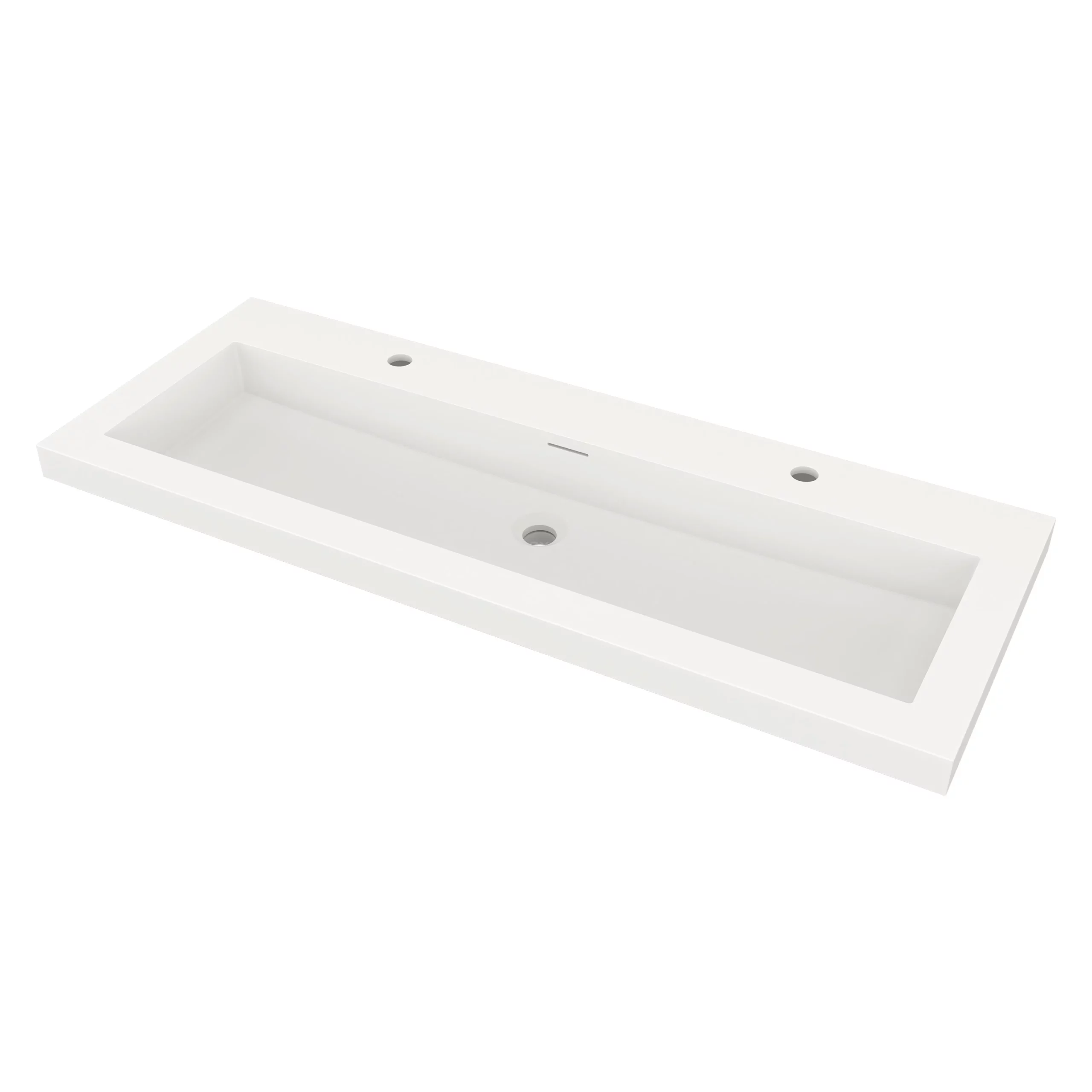 Modulo Badkamermeubel Met Wastafel | 120 Cm Lichtbruin Eiken Greeploos Front Solid Surface 3 Lades 2 Modulo Badkamermeubel Met Wastafel | 120 Cm Lichtbruin Eiken Greeploos Front Solid Surface 3 Lades - Afbeelding 2