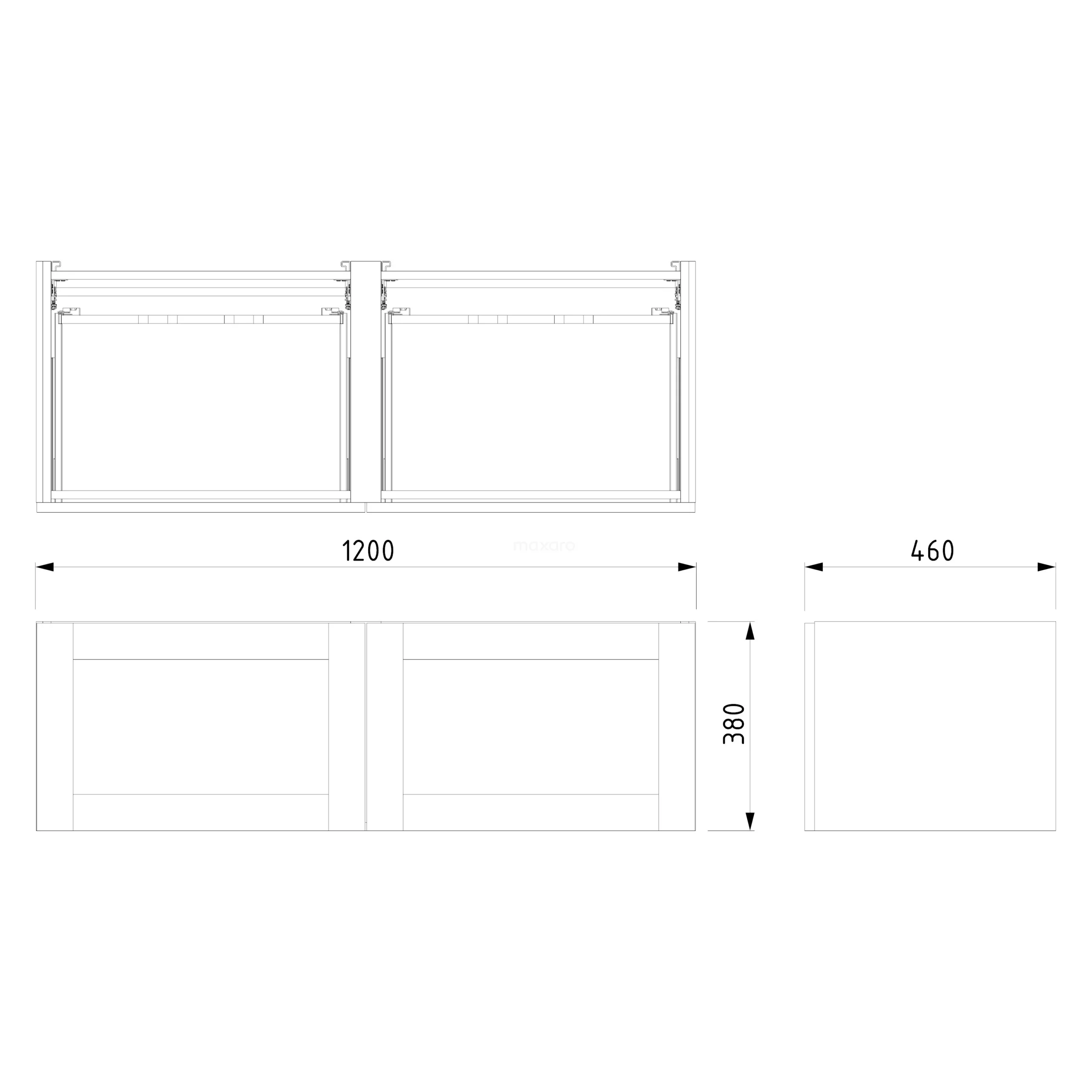 Modulo Badkamermeubel Met Wastafel | 120 Cm Lichtbruin Eiken Kader Front Natuursteen 2 Lades Naast Elkaar 8 Modulo Badkamermeubel Met Wastafel | 120 Cm Lichtbruin Eiken Kader Front Natuursteen 2 Lades Naast Elkaar - Afbeelding 8