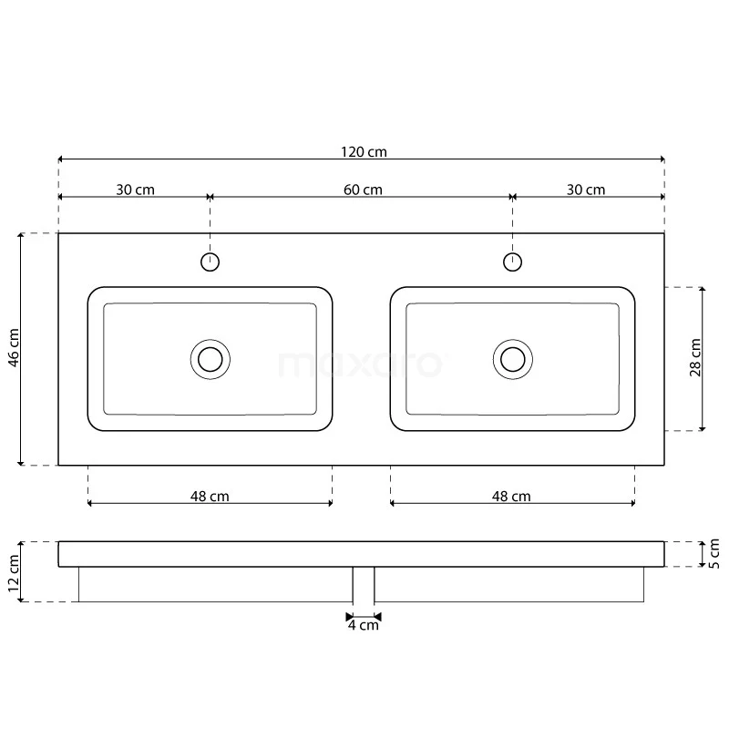 Modulo Badkamermeubel Met Wastafel | 120 Cm Lichtgrijs Eiken Vlak Front Natuursteen 4 Lades 7 Modulo Badkamermeubel Met Wastafel | 120 Cm Lichtgrijs Eiken Vlak Front Natuursteen 4 Lades - Afbeelding 7
