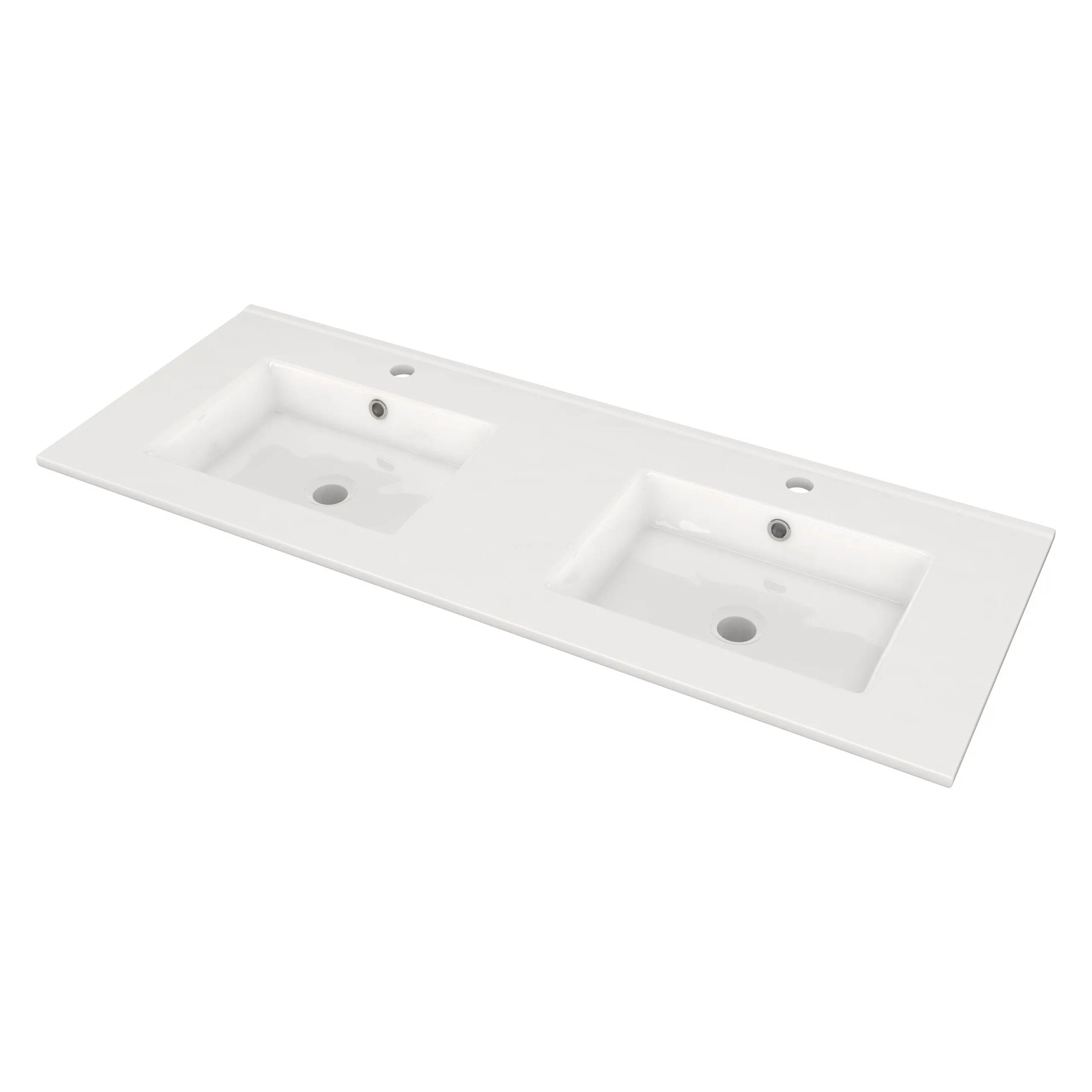 Modulo Badkamermeubel Met Wastafel | 120 Cm Mat Wit Greeploos Front Keramiek 1 Lade 3 Modulo Badkamermeubel Met Wastafel | 120 Cm Mat Wit Greeploos Front Keramiek 1 Lade - Afbeelding 3