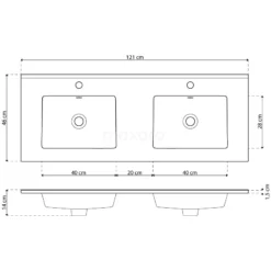Modulo Badkamermeubel Met Wastafel | 120 Cm Mat Wit Greeploos Front Keramiek 1 Lade 12 Modulo Badkamermeubel Met Wastafel | 120 Cm Mat Wit Greeploos Front Keramiek 1 Lade -Badkamer Verkoopwinkel modulo badkamermeubel met wastafel 120 cm mat wit greeploos front keramiek 1 lade bmw11 00331 5