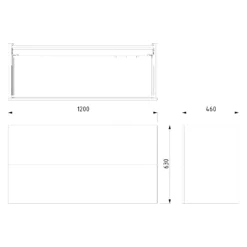 Modulo Badkamermeubel Met Wastafel | 120 Cm Mat Wit Vlak Front Keramiek 2 Lades Onder Elkaar -Badkamer Verkoopwinkel modulo badkamermeubel met wastafel 120 cm mat wit vlak front keramiek 2 lades onder elkaar bmw17 01505 6