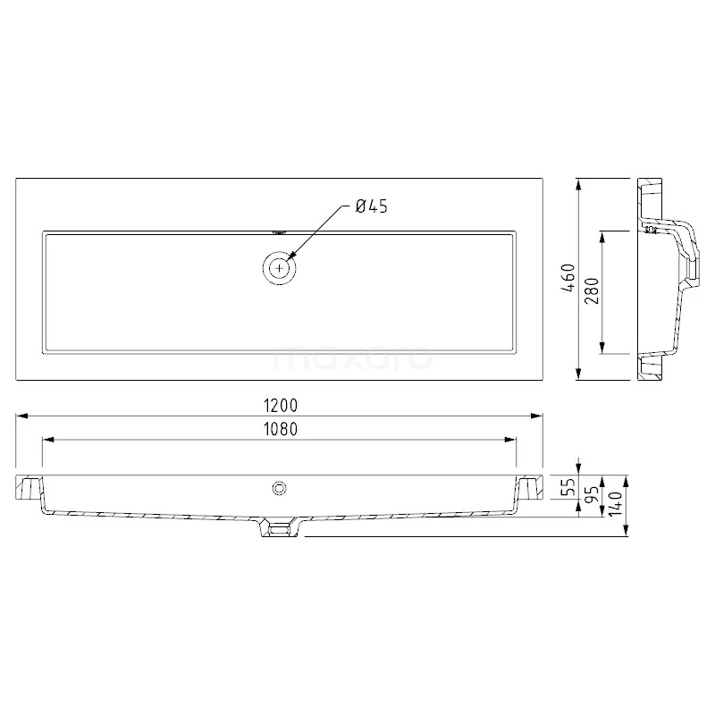 Modulo Badkamermeubel Met Wastafel | 120 Cm Middengrijs Vlak Front Mineraalmarmer 1 Lade 6 Modulo Badkamermeubel Met Wastafel | 120 Cm Middengrijs Vlak Front Mineraalmarmer 1 Lade - Afbeelding 6