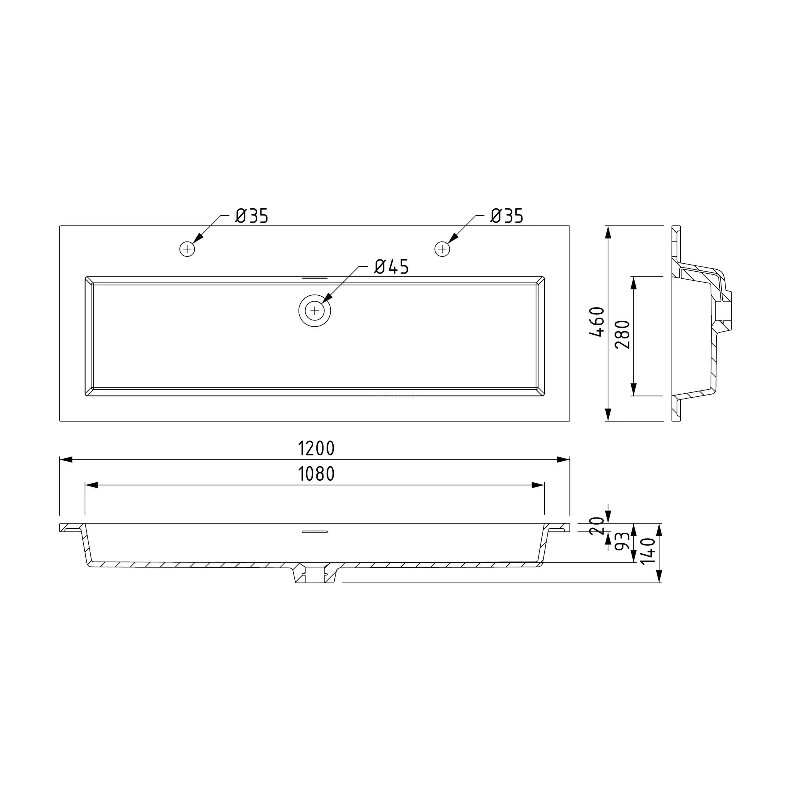 Modulo Badkamermeubel Met Wastafel | 120 Cm Saliegroen Greeploos Front Solid Surface 2 Lades Onder Elkaar 5 Modulo Badkamermeubel Met Wastafel | 120 Cm Saliegroen Greeploos Front Solid Surface 2 Lades Onder Elkaar - Afbeelding 5