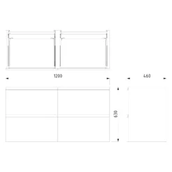 Modulo Badkamermeubel Met Wastafel | 120 Cm Taupe Greeploos Front Natuursteen 4 Lades -Badkamer Verkoopwinkel modulo badkamermeubel met wastafel 120 cm taupe greeploos front natuursteen 4 lades bmw18 00923 6