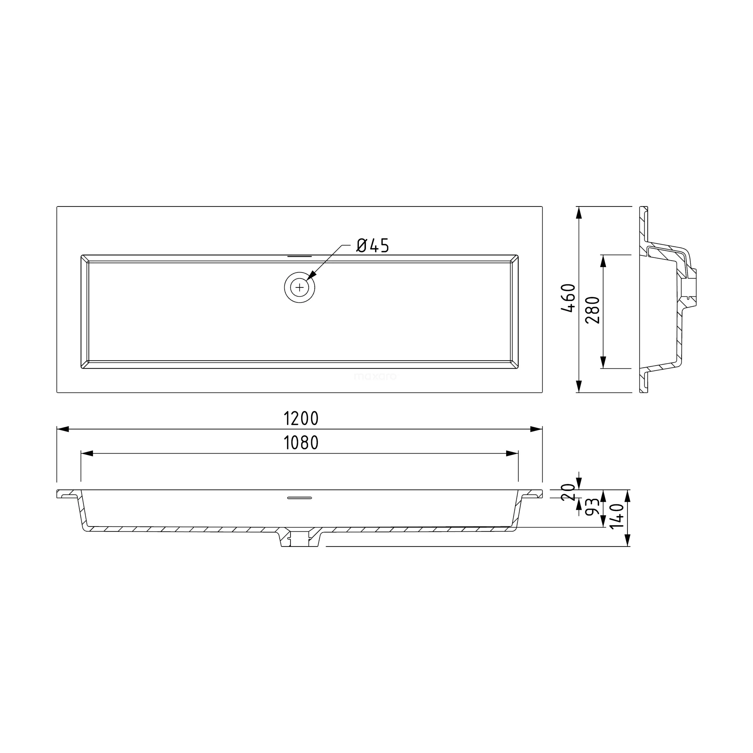 Modulo Badkamermeubel Met Wastafel | 120 Cm Taupe Greeploos Front Solid Surface 2 Lades Onder Elkaar 5 Modulo Badkamermeubel Met Wastafel | 120 Cm Taupe Greeploos Front Solid Surface 2 Lades Onder Elkaar - Afbeelding 5