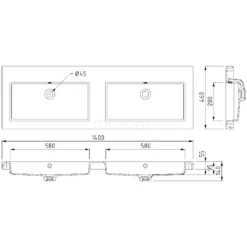 Modulo Badkamermeubel Met Wastafel | 140 Cm Lichtbruin Eiken Vlak Front Mineraalmarmer 4 Lades -Badkamer Verkoopwinkel modulo badkamermeubel met wastafel 140 cm lichtbruin eiken vlak front mineraalmarmer 4 lades bmw18 00551 5