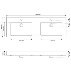 Modulo Badkamermeubel Met Wastafel | 140 Cm Mat Wit Greeploos Front Mineraalmarmer 2 Lades Naast Elkaar -Badkamer Verkoopwinkel modulo badkamermeubel met wastafel 140 cm mat wit greeploos front mineraalmarmer 2 lades naast elkaar bmw12 00461 5