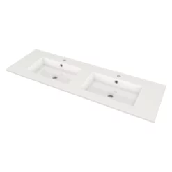 Modulo Badkamermeubel Met Wastafel | 140 Cm Mat Wit Vlak Front Keramiek 2 Lades Naast Elkaar -Badkamer Verkoopwinkel modulo badkamermeubel met wastafel 140 cm mat wit vlak front keramiek 2 lades naast elkaar bmw12 00445 2