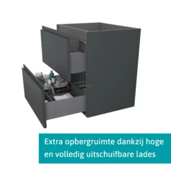 Modulo Badkamermeubel Met Wastafel | 60 Cm Donkergrijs Greeploos Front Solid Surface 2 Lades Onder Elkaar 6 Modulo Badkamermeubel Met Wastafel | 60 Cm Donkergrijs Greeploos Front Solid Surface 2 Lades Onder Elkaar -Badkamer Verkoopwinkel modulo badkamermeubel met wastafel 60 cm donkergrijs greeploos front solid surface 2 lades onder elkaar bmw17 03194 1
