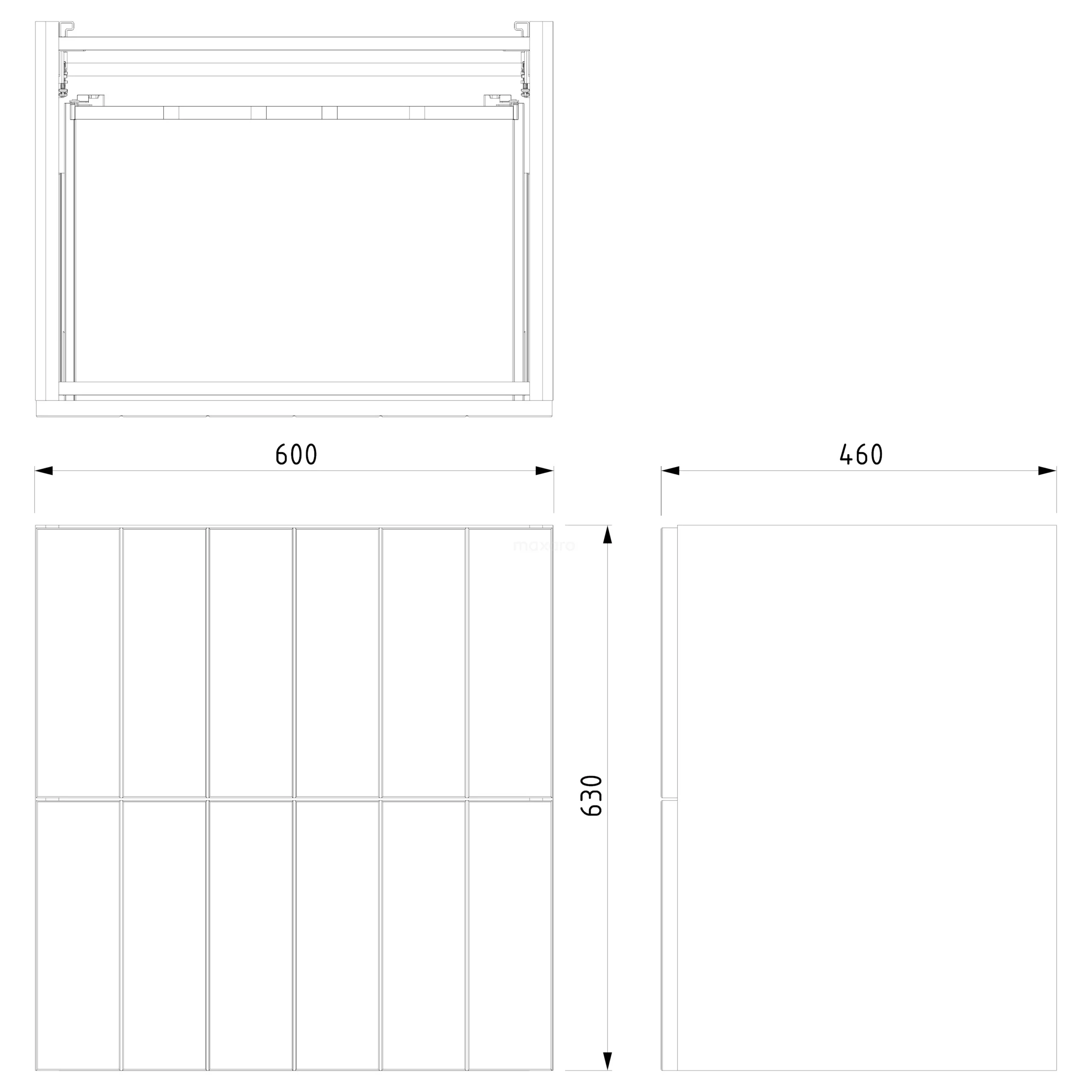 Modulo Badkamermeubel Met Wastafel | 60 Cm Hoogglans Wit Lamel Front Quartz 2 Lades Onder Elkaar 5 Modulo Badkamermeubel Met Wastafel | 60 Cm Hoogglans Wit Lamel Front Quartz 2 Lades Onder Elkaar - Afbeelding 5