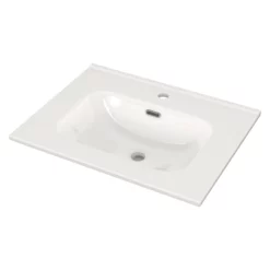 Modulo Badkamermeubel Met Wastafel | 60 Cm Lichtbruin Eiken Vlak Front Keramiek 2 Lades Onder Elkaar -Badkamer Verkoopwinkel modulo badkamermeubel met wastafel 60 cm lichtbruin eiken vlak front keramiek 2 lades onder elkaar bmw17 00125 2