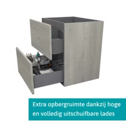 Modulo Badkamermeubel Met Wastafel | 70 Cm Grijs Eiken Vlak Front Keramiek 2 Lades Onder Elkaar 8 Modulo Badkamermeubel Met Wastafel | 70 Cm Grijs Eiken Vlak Front Keramiek 2 Lades Onder Elkaar -Badkamer Verkoopwinkel modulo badkamermeubel met wastafel 70 cm grijs eiken vlak front keramiek 2 lades onder elkaar bmw17 01995 1