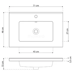 Modulo Badkamermeubel Met Wastafel | 70 Cm Hoogglans Wit Vlak Front Keramiek 2 Lades Onder Elkaar -Badkamer Verkoopwinkel modulo badkamermeubel met wastafel 70 cm hoogglans wit vlak front keramiek 2 lades onder elkaar bmw17 01862 5