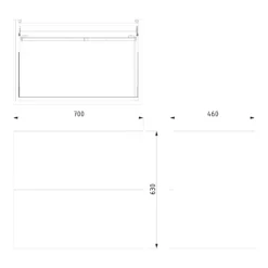Modulo Badkamermeubel Met Wastafel | 70 Cm Lichtbruin Eiken Vlak Front Keramiek 2 Lades Onder Elkaar -Badkamer Verkoopwinkel modulo badkamermeubel met wastafel 70 cm lichtbruin eiken vlak front keramiek 2 lades onder elkaar bmw17 01960 6