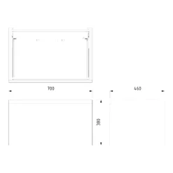 Modulo Badkamermeubel Met Wastafel | 70 Cm Mat Wit Greeploos Front Mineraalmarmer 1 Lade -Badkamer Verkoopwinkel modulo badkamermeubel met wastafel 70 cm mat wit greeploos front mineraalmarmer 1 lade bmw11 00698 6