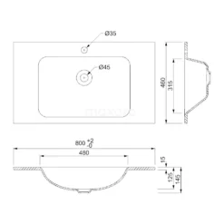 Modulo Badkamermeubel Met Wastafel | 80 Cm Eiken Kader Front Glas 1 Lade 14 Modulo Badkamermeubel Met Wastafel | 80 Cm Eiken Kader Front Glas 1 Lade -Badkamer Verkoopwinkel modulo badkamermeubel met wastafel 80 cm eiken kader front glas 1 lade bmw11 00554 6