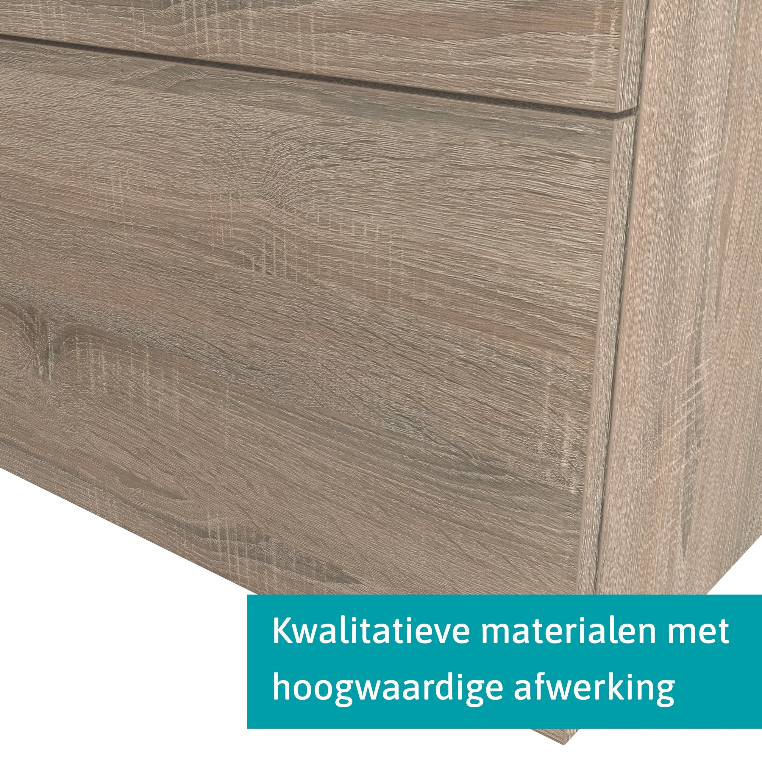 Modulo Badkamermeubel Met Wastafel | 80 Cm Eiken Vlak Front Natuursteen 1 Lade 4 Modulo Badkamermeubel Met Wastafel | 80 Cm Eiken Vlak Front Natuursteen 1 Lade - Afbeelding 4