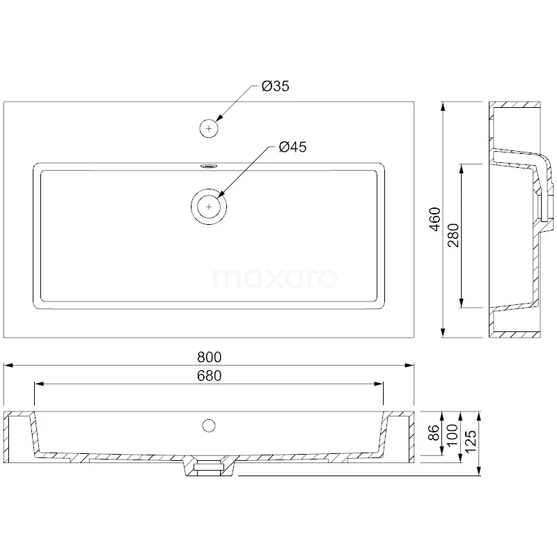 Modulo Badkamermeubel Met Wastafel | 80 Cm Lichtgrijs Beton Front Mineraalmarmer Wastafel Met Blad 3 Modulo Badkamermeubel Met Wastafel | 80 Cm Lichtgrijs Beton Front Mineraalmarmer Wastafel Met Blad - Afbeelding 3