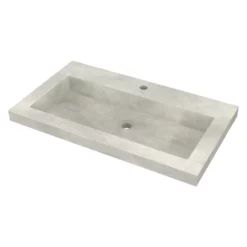 Modulo Badkamermeubel Met Wastafel | 80 Cm Middenbruin Eiken Vlak Front Beton 2 Lades Onder Elkaar -Badkamer Verkoopwinkel modulo badkamermeubel met wastafel 80 cm middenbruin eiken vlak front beton 2 lades onder elkaar bmw17 02500 2