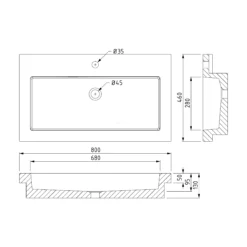 Modulo Badkamermeubel Met Wastafel | 80 Cm Middenbruin Eiken Vlak Front Beton 2 Lades Onder Elkaar -Badkamer Verkoopwinkel modulo badkamermeubel met wastafel 80 cm middenbruin eiken vlak front beton 2 lades onder elkaar bmw17 02500 6
