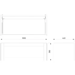 Modulo Plato Badkamermeubel Voor Waskom | 100 Cm Eiken Kader Front Donkergrijs Beton Blad 1 Lade -Badkamer Verkoopwinkel modulo plato badkamermeubel voor waskom 100 cm eiken kader front donkergrijs beton blad 1 lade bmk11 01142 6