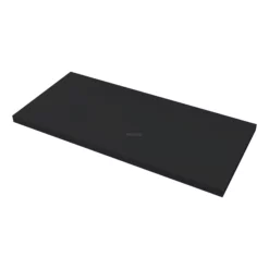 Modulo Plato Badkamermeubel Voor Waskom | 100 Cm Grijs Eiken Kader Front Mat Zwart Blad 1 Lade -Badkamer Verkoopwinkel modulo plato badkamermeubel voor waskom 100 cm grijs eiken kader front mat zwart blad 1 lade bmk11 01638 2