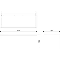 Modulo Plato Badkamermeubel Voor Waskom | 100 Cm Hoogglans Wit Greeploos Front Mat Wit Blad 1 Lade 11 Modulo Plato Badkamermeubel Voor Waskom | 100 Cm Hoogglans Wit Greeploos Front Mat Wit Blad 1 Lade -Badkamer Verkoopwinkel modulo plato badkamermeubel voor waskom 100 cm hoogglans wit greeploos front mat wit blad 1 lade bmk11 00527 5