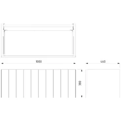 Modulo Plato Badkamermeubel Voor Waskom | 100 Cm Hoogglans Wit Lamel Front Lichtgrijs Beton Blad 1 Lade 13 Modulo Plato Badkamermeubel Voor Waskom | 100 Cm Hoogglans Wit Lamel Front Lichtgrijs Beton Blad 1 Lade -Badkamer Verkoopwinkel modulo plato badkamermeubel voor waskom 100 cm hoogglans wit lamel front lichtgrijs beton blad 1 lade bmk11 00553 6