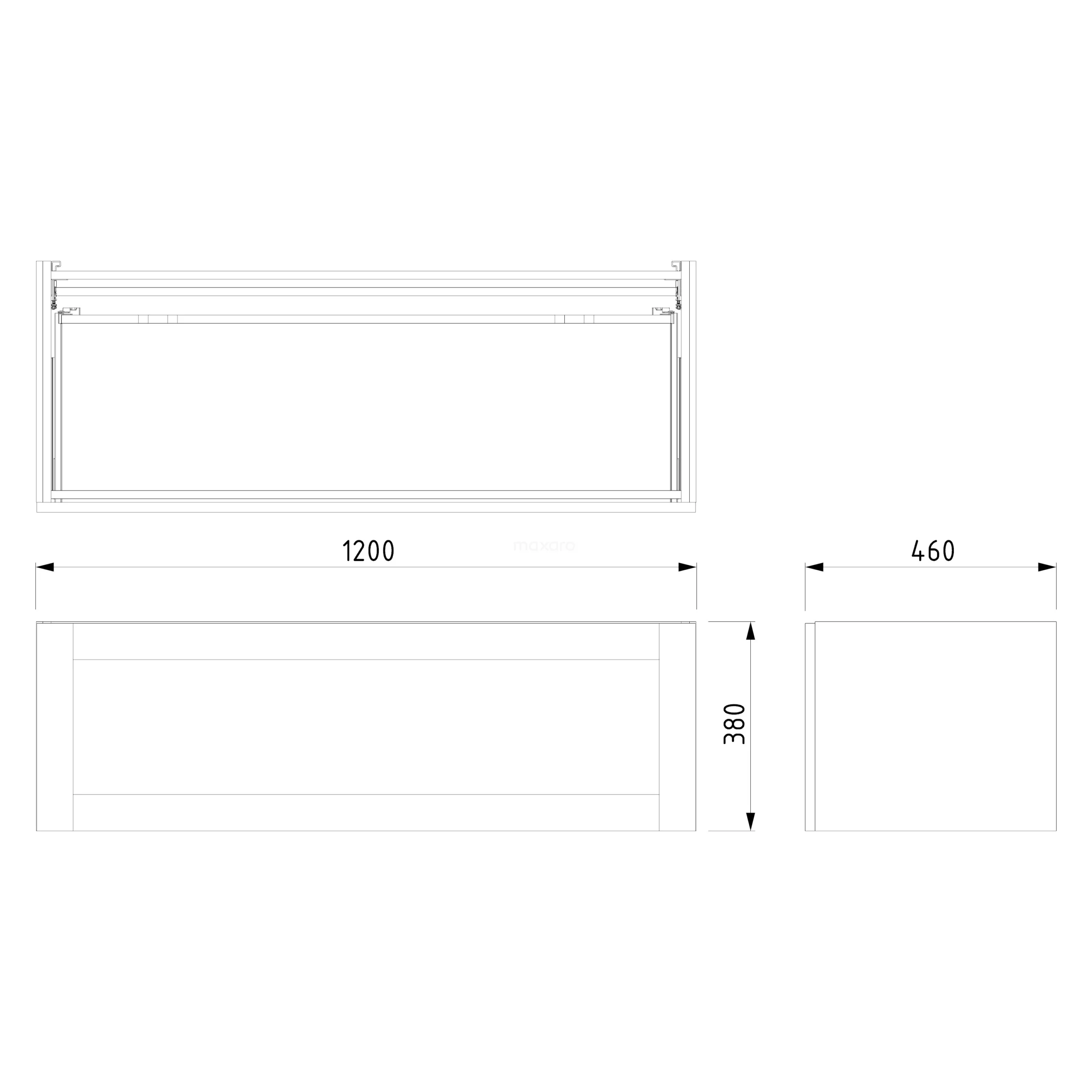 Modulo Plato Badkamermeubel Voor Waskom | 120 Cm Donkerbruin Eiken Kader Front Lichtgrijs Eiken Blad 1 Lade 7 Modulo Plato Badkamermeubel Voor Waskom | 120 Cm Donkerbruin Eiken Kader Front Lichtgrijs Eiken Blad 1 Lade - Afbeelding 7