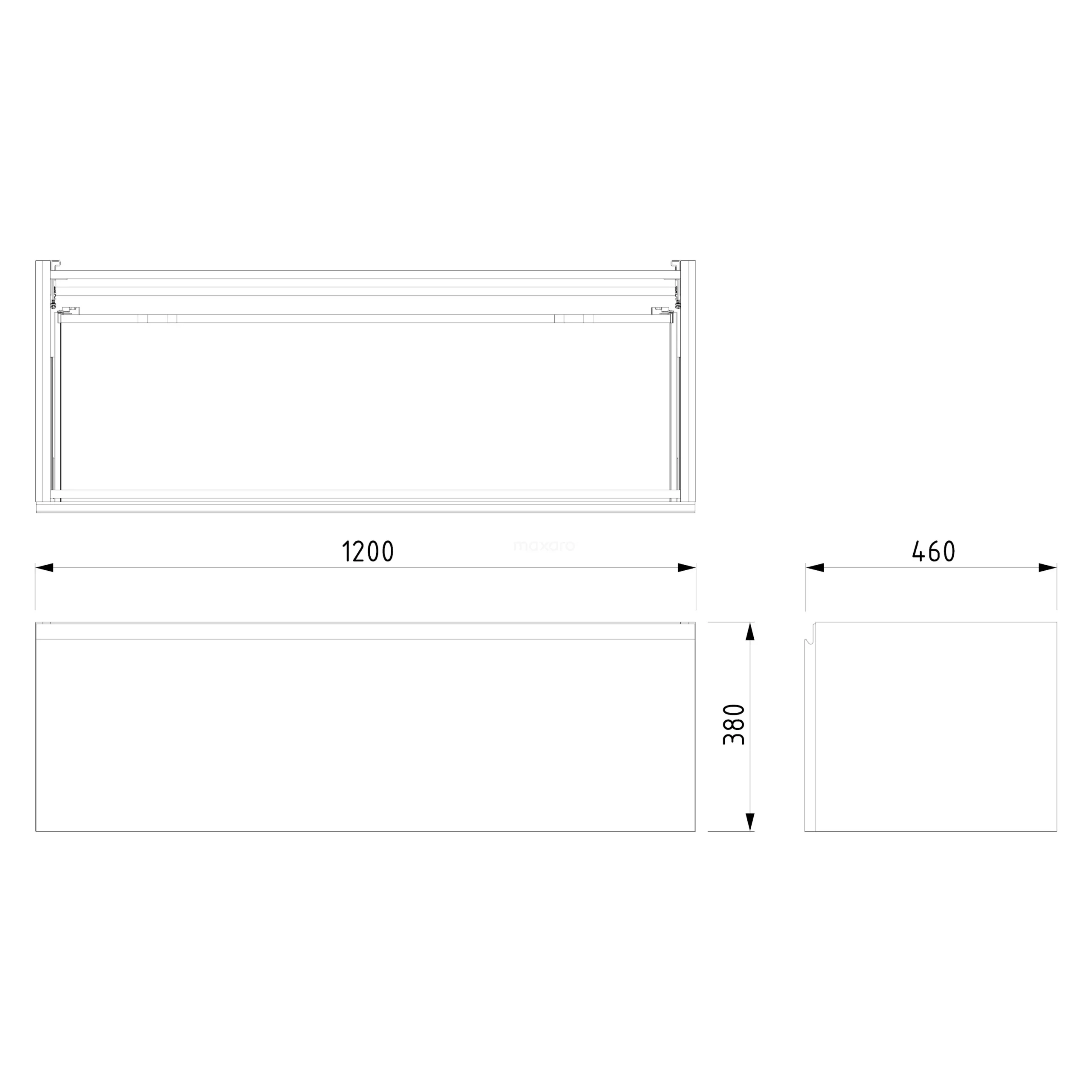 Modulo Plato Badkamermeubel Voor Waskom | 120 Cm Mat Wit Greeploos Front Lichtbruin Eiken Blad 1 Lade 7 Modulo Plato Badkamermeubel Voor Waskom | 120 Cm Mat Wit Greeploos Front Lichtbruin Eiken Blad 1 Lade - Afbeelding 7