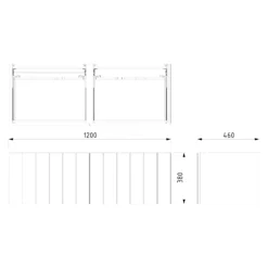 Modulo Plato Badkamermeubel Voor Waskom | 120 Cm Middengrijs Lamel Front Middengrijs Blad 2 Lades Naast Elkaar 13 Modulo Plato Badkamermeubel Voor Waskom | 120 Cm Middengrijs Lamel Front Middengrijs Blad 2 Lades Naast Elkaar -Badkamer Verkoopwinkel modulo plato badkamermeubel voor waskom 120 cm middengrijs lamel front middengrijs blad 2 lades naast elkaar bmk12 00014 6