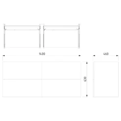Modulo Plato Badkamermeubel Voor Waskom | 140 Cm Donkergrijs Beton Vlak Front Donkergrijs Beton Blad 4 Lades 13 Modulo Plato Badkamermeubel Voor Waskom | 140 Cm Donkergrijs Beton Vlak Front Donkergrijs Beton Blad 4 Lades -Badkamer Verkoopwinkel modulo plato badkamermeubel voor waskom 140 cm donkergrijs beton vlak front donkergrijs beton blad 4 lades bmk18 00096 6