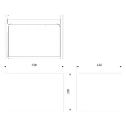 Modulo Plato Badkamermeubel Voor Waskom | 60 Cm Middengrijs Vlak Front Mat Wit Blad 1 Lade 11 Modulo Plato Badkamermeubel Voor Waskom | 60 Cm Middengrijs Vlak Front Mat Wit Blad 1 Lade -Badkamer Verkoopwinkel modulo plato badkamermeubel voor waskom 60 cm middengrijs vlak front mat wit blad 1 lade bmk11 00291 5