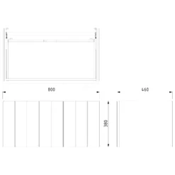Modulo Plato Badkamermeubel Voor Waskom | 80 Cm Donkergrijs Lamel Front Donkergrijs Blad 1 Lade -Badkamer Verkoopwinkel modulo plato badkamermeubel voor waskom 80 cm donkergrijs lamel front donkergrijs blad 1 lade bmk11 00073 6