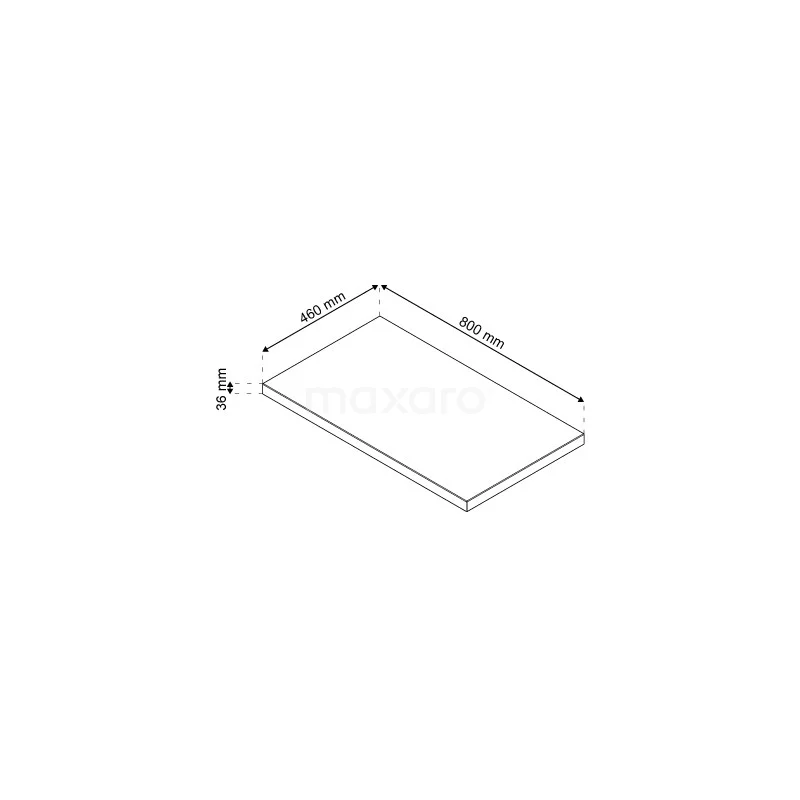 Modulo Plato Badkamermeubel Voor Waskom | 80 Cm Donkergrijs Vlak Front Lichtbruin Eiken Blad 1 Lade 6 Modulo Plato Badkamermeubel Voor Waskom | 80 Cm Donkergrijs Vlak Front Lichtbruin Eiken Blad 1 Lade - Afbeelding 6