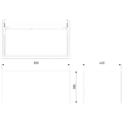 Modulo Plato Badkamermeubel Voor Waskom | 80 Cm Donkergrijs Vlak Front Lichtgrijs Eiken Blad 1 Lade -Badkamer Verkoopwinkel modulo plato badkamermeubel voor waskom 80 cm donkergrijs vlak front lichtgrijs eiken blad 1 lade bmk11 00810 6