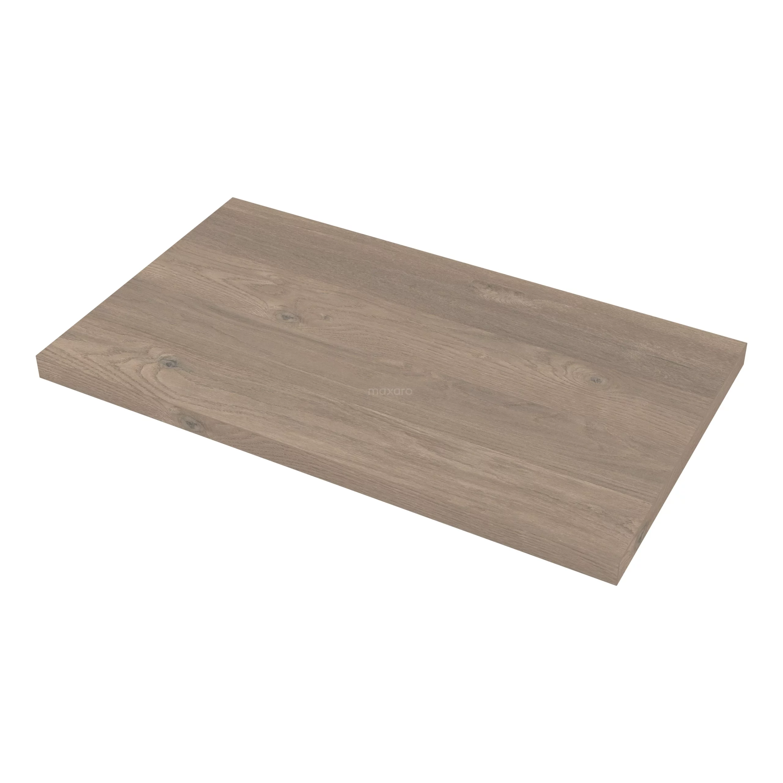 Modulo Plato Badkamermeubel Voor Waskom | 80 Cm Mat Wit Greeploos Front Middenbruin Eiken Blad 1 Lade 3 Modulo Plato Badkamermeubel Voor Waskom | 80 Cm Mat Wit Greeploos Front Middenbruin Eiken Blad 1 Lade - Afbeelding 3