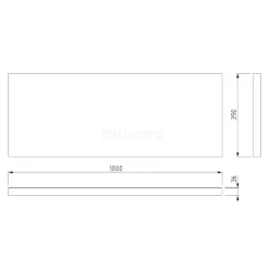 Modulo Plato Slim Badkamermeubel Voor Waskom | 100 Cm Mat Zwart Vlak Front Mat Zwart Blad 2 Lades Onder Elkaar -Badkamer Verkoopwinkel modulo plato slim badkamermeubel voor waskom 100 cm mat zwart vlak front mat zwart blad 2 lades onder elkaar bmk37 00097 5