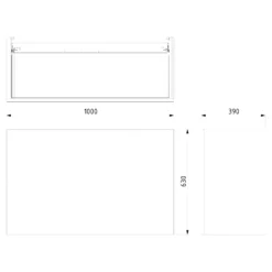 Modulo Slim Badkamermeubel Met Wastafel | 100 Cm Eiken Vlak Front Mineraalmarmer 2 Lades Onder Elkaar -Badkamer Verkoopwinkel modulo slim badkamermeubel met wastafel 100 cm eiken vlak front mineraalmarmer 2 lades onder elkaar bmw37 00337 6