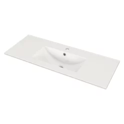 Modulo Slim Badkamermeubel Met Wastafel | 100 Cm Middenbruin Eiken Kader Front Keramiek 2 Lades Onder Elkaar -Badkamer Verkoopwinkel modulo slim badkamermeubel met wastafel 100 cm middenbruin eiken kader front keramiek 2 lades onder elkaar bmw37 00570 2