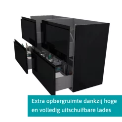 Modulo Slim Badkamermeubel Met Wastafel | 120 Cm Hoogglans Zwart Greeploos Front Mineraalmarmer 4 Lades 8 Modulo Slim Badkamermeubel Met Wastafel | 120 Cm Hoogglans Zwart Greeploos Front Mineraalmarmer 4 Lades -Badkamer Verkoopwinkel modulo slim badkamermeubel met wastafel 120 cm hoogglans zwart greeploos front mineraalmarmer 4 lades bmw38 00018 1