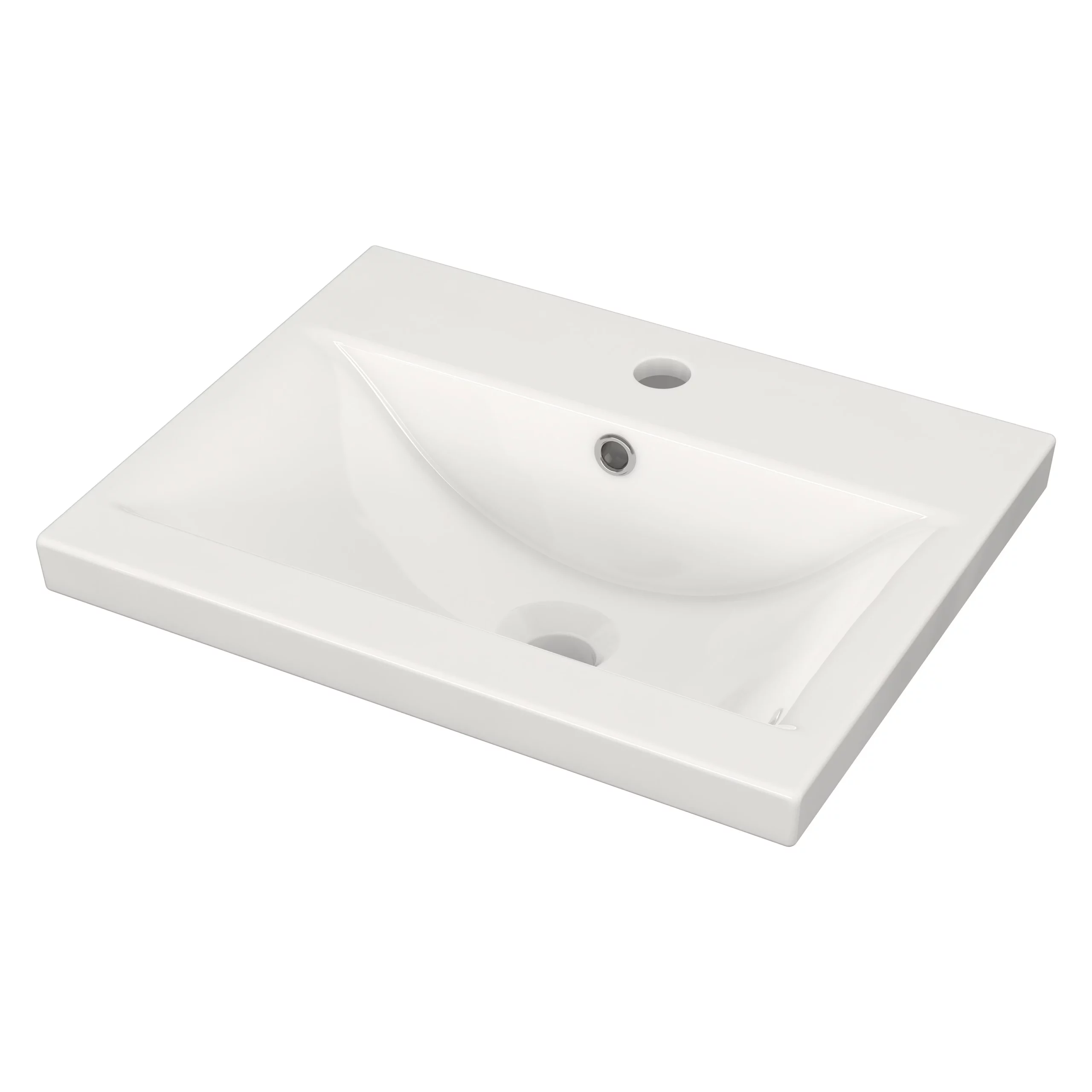 Modulo Slim Badkamermeubel Met Wastafel | 50 Cm Lichtbruin Eiken Vlak Front Keramiek 2 Lades Onder Elkaar 3 Modulo Slim Badkamermeubel Met Wastafel | 50 Cm Lichtbruin Eiken Vlak Front Keramiek 2 Lades Onder Elkaar - Afbeelding 3